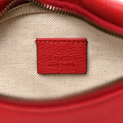 Gucci Grained Calfskin Small Logo Belt Bag Hibiscus Red 6 of 10