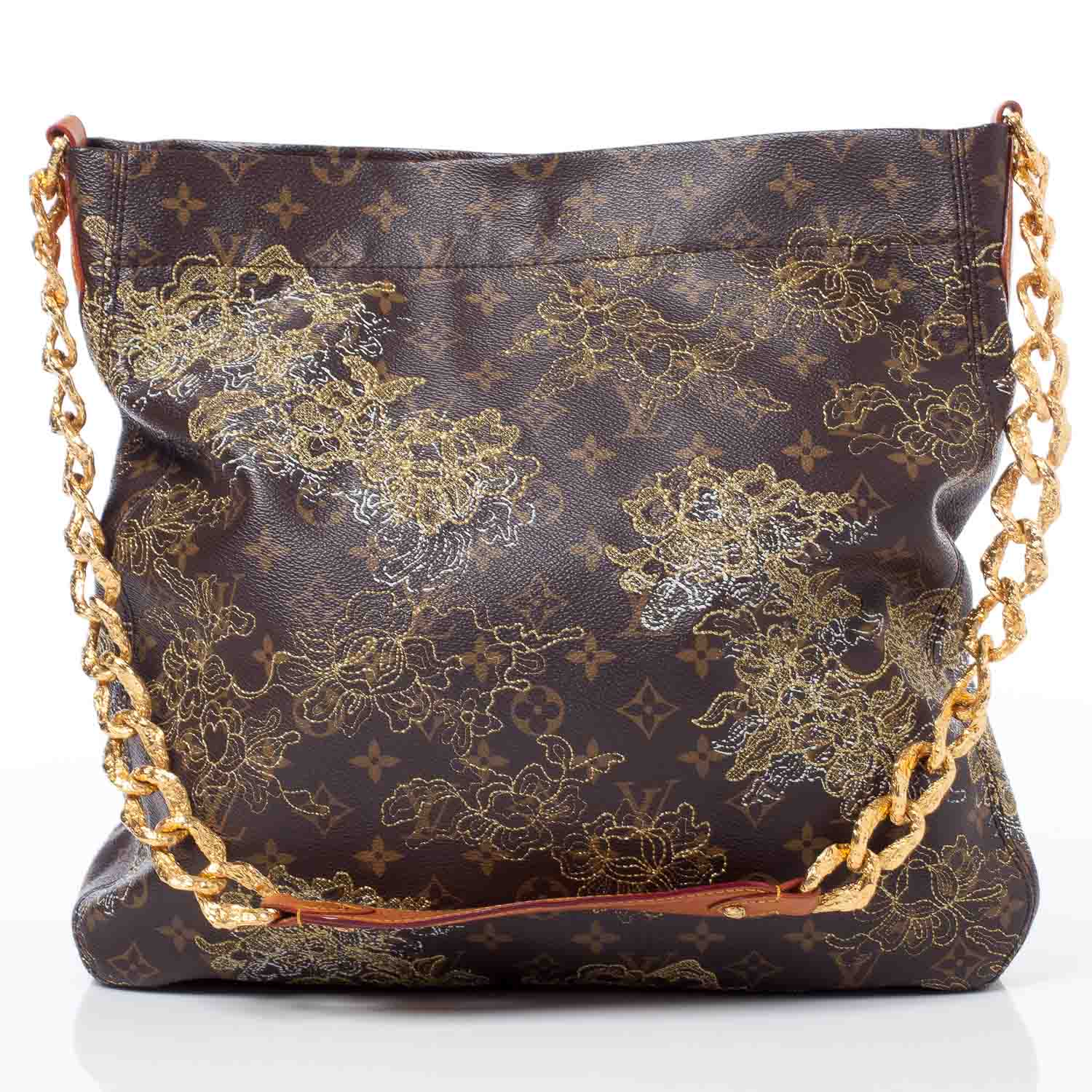 Louis Vuitton Monogram Dentelle Fersen Gold 4 of 8