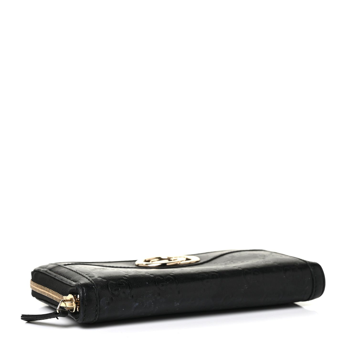 Guccissima Sukey Zip Around Wallet Black