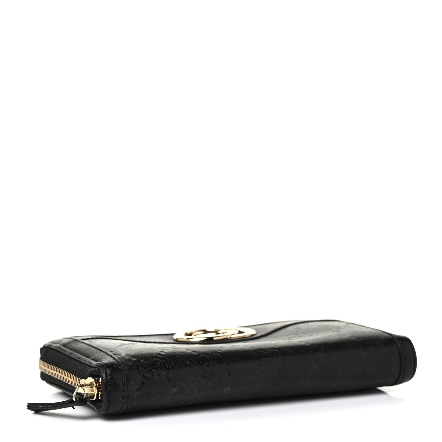 Gucci Guccissima Sukey Zip Around Wallet Black 4 of 8