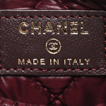 Chanel Lambskin Quilted Small Curvy Pouch Cosmetic Case Black 5 of 11