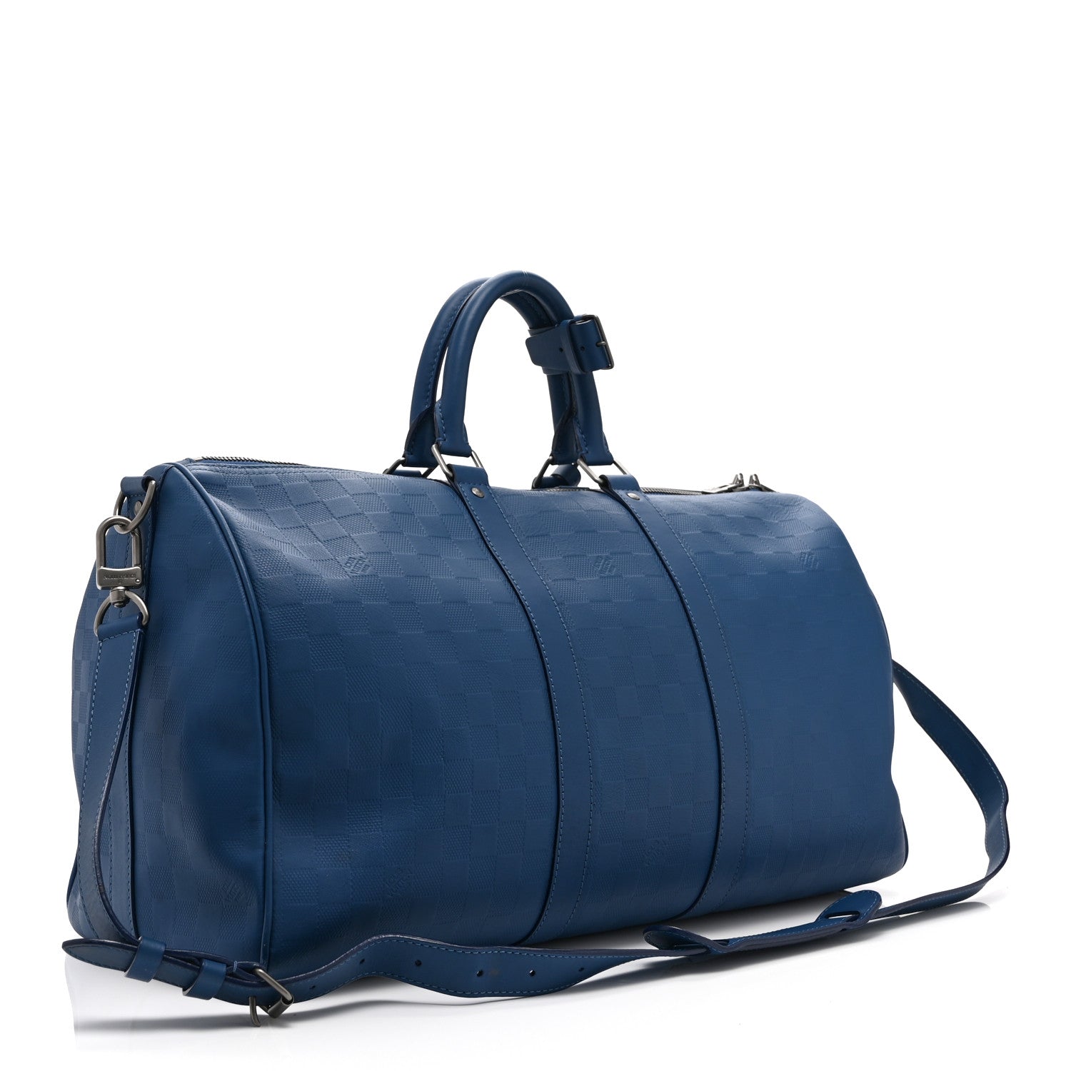 Louis Vuitton Damier Infini Keepall Bandouliere 45 Neptune 2 of 10