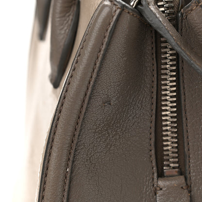 Miu Miu Crackled Goatskin Top Handle Tote Pomice Argilla 10 of 15