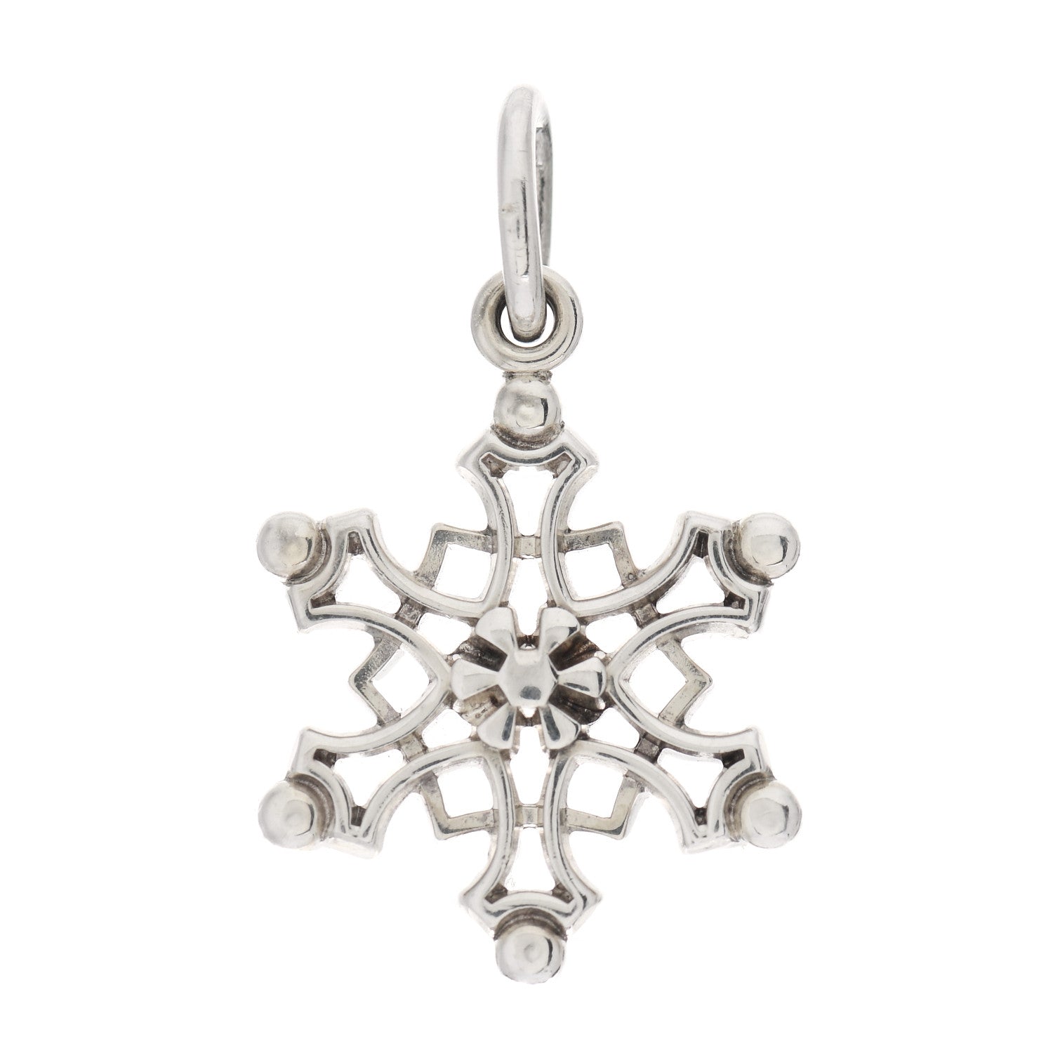 Tiffany Sterling Silver Snowflake Charm 1 of 3