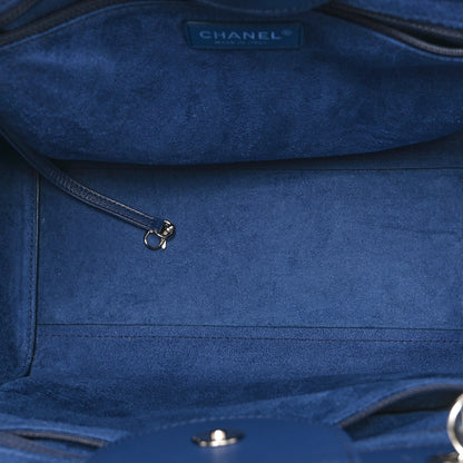 Chanel Caviar Small Studded Deauville Tote Navy 5 of 10
