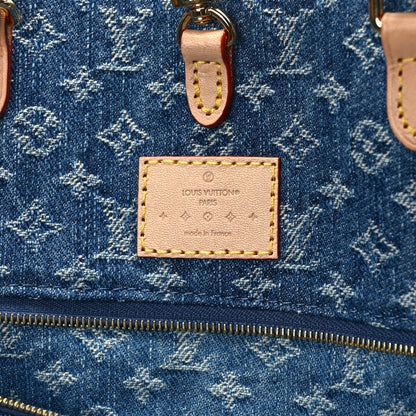 Louis Vuitton Monogram Denim Onthego MM Blue 6 of 11