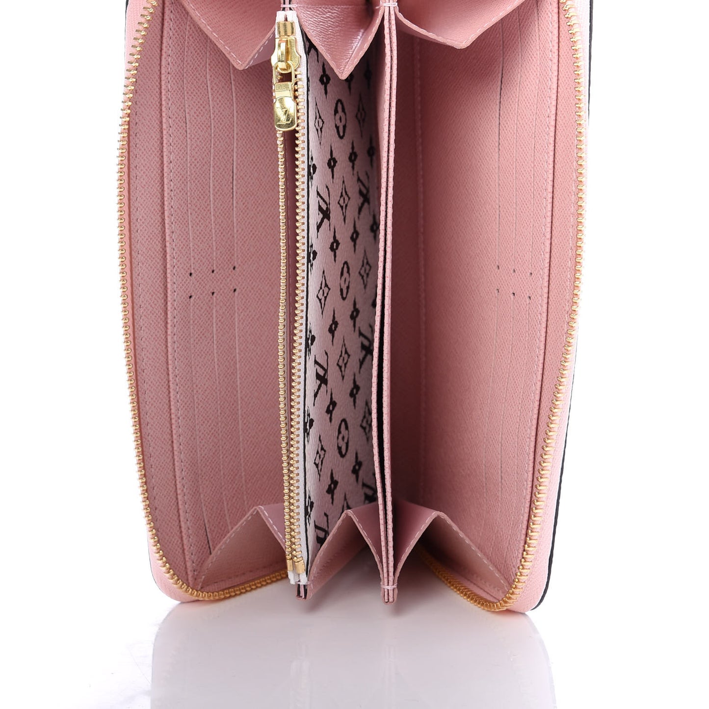 Monogram Giant Zippy Wallet Rouge Rose