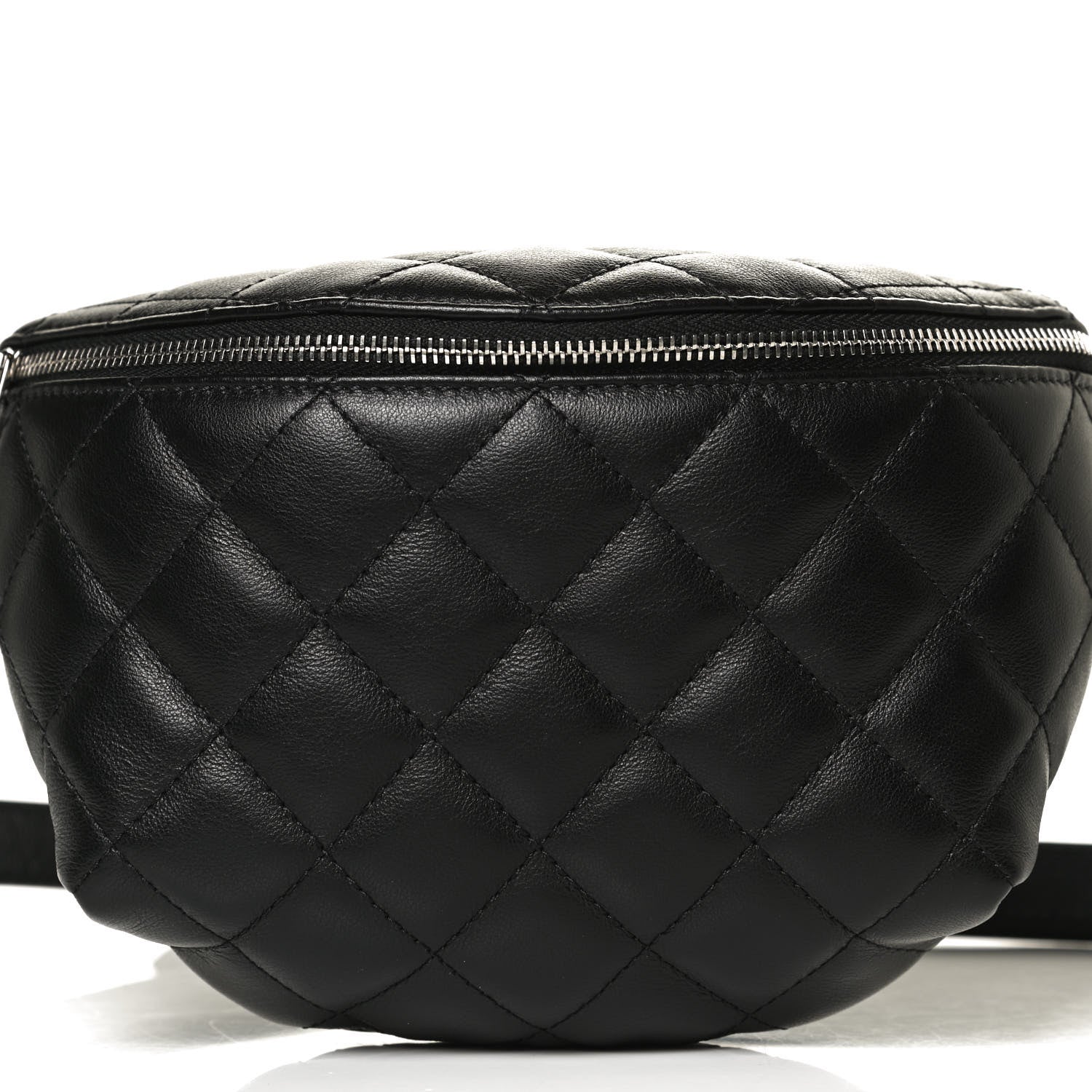 Chanel Lambskin Quilted Waist Belt Bag Black 8 of 12