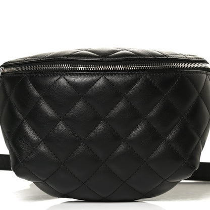 Chanel Lambskin Quilted Waist Belt Bag Black 8 of 12