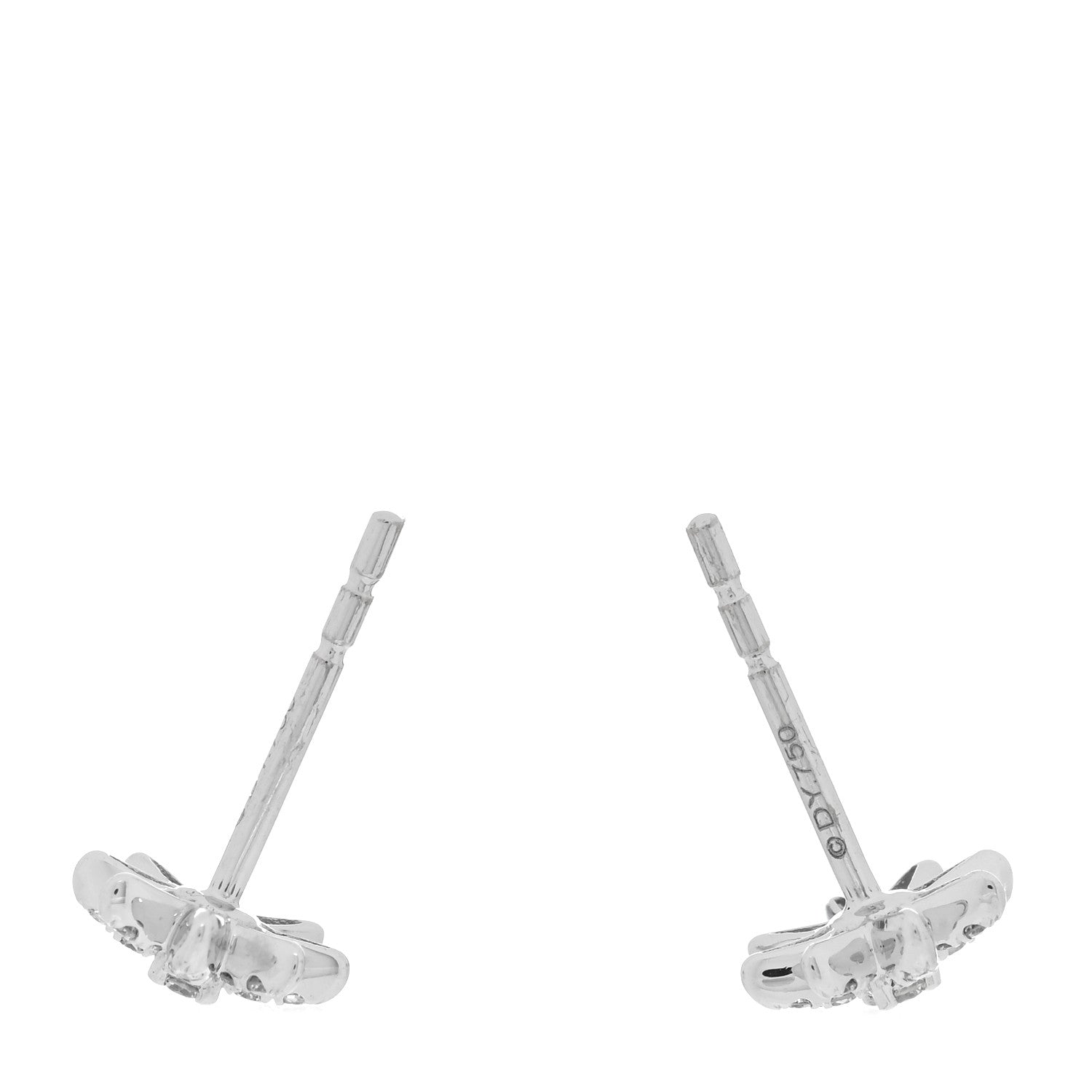 David Yurman DAVID YURMAN 18K White Gold Diamond Petite Starburst Earrings 3 of 4