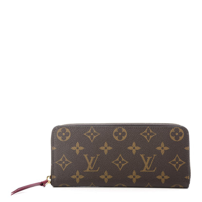 Louis Vuitton Monogram Clemence Wallet Fuchsia 1 of 6