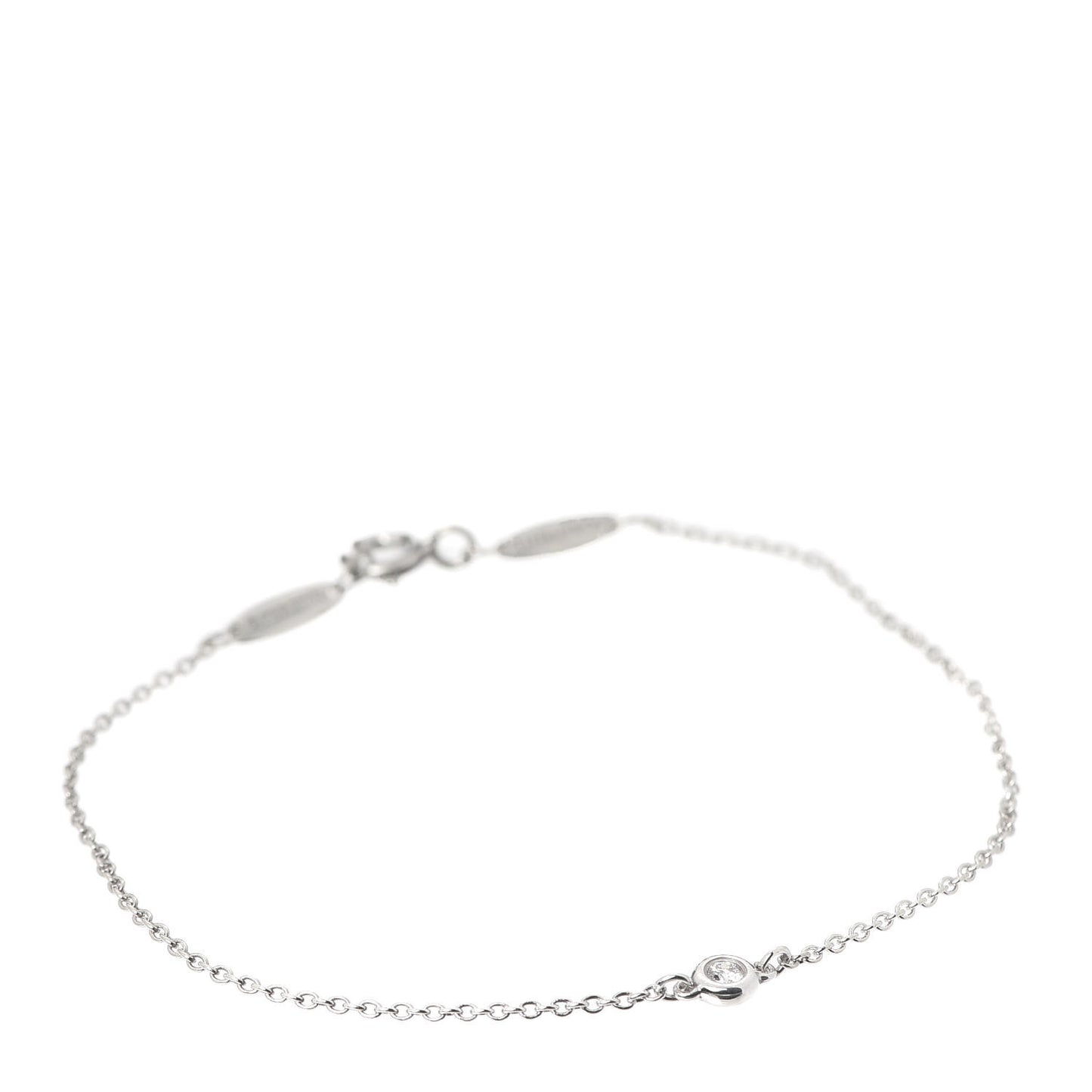 Sterling Silver Diamond .03ct Elsa Peretti Diamonds by the Yard Bracelet