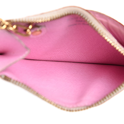 Louis Vuitton Monogram Multicolor Key Pouch White Litchi 5 of 9