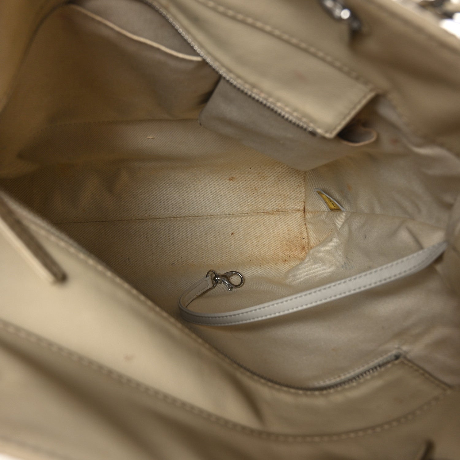 Chanel Calfskin Quilted In the Business North South Tote Ivory 5 of 9