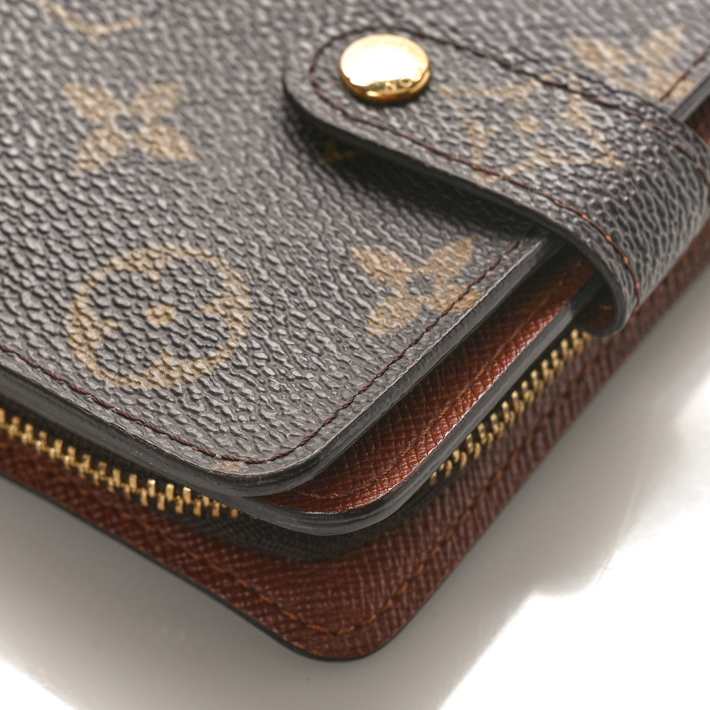 Monogram Compact Zippe Zipped Wallet
