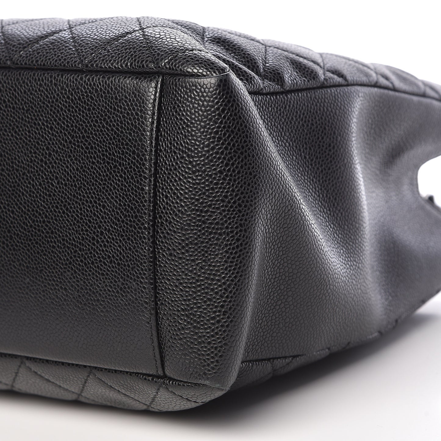 Caviar Quilted Grand Shopping Tote GST Black