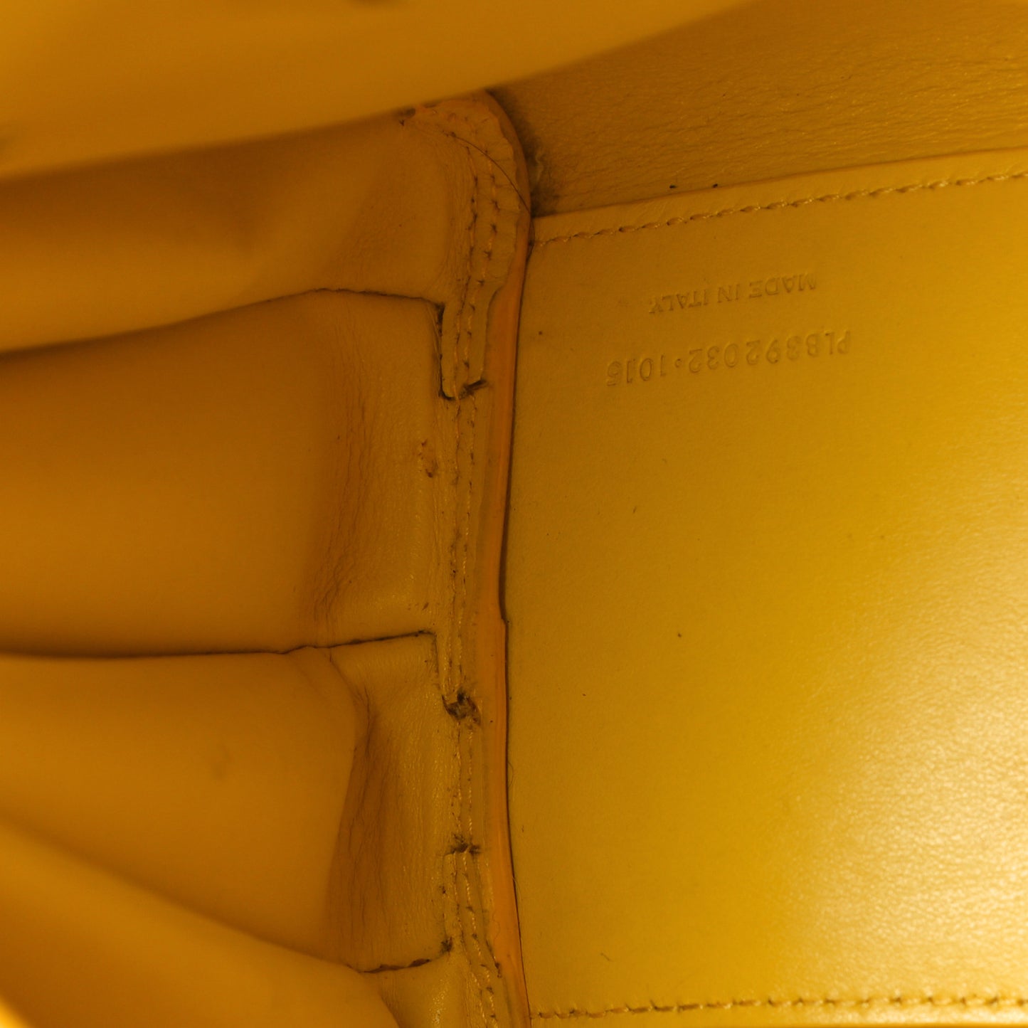 Grained Calfskin Baby Sac De Jour Yellow