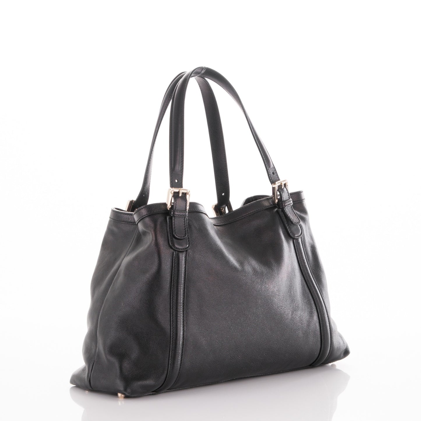 Calfskin Medium Britt Tote Black