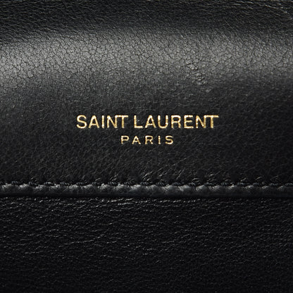 Saint Laurent Lambskin Matelasse Monogram Medium Vicky Chain Bag Black 6 of 11