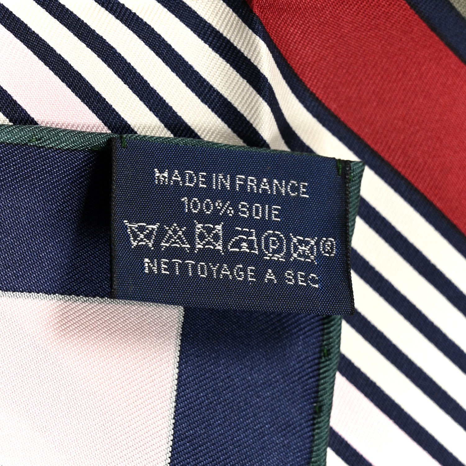 Hermes Silk Les Courses Scarf 45 Marine Beige Vert 3 of 4
