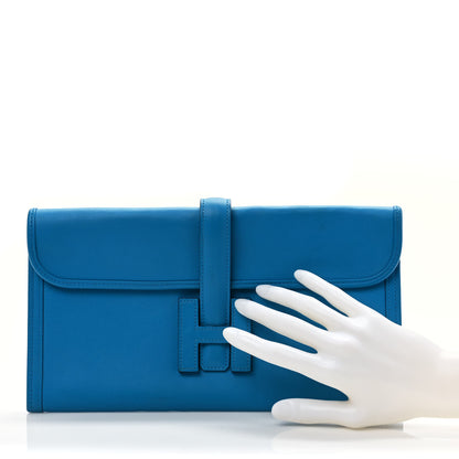 Hermes Swift Verso Jige Elan 29 Clutch Bleu Frida Rose Mexico 2 of 6
