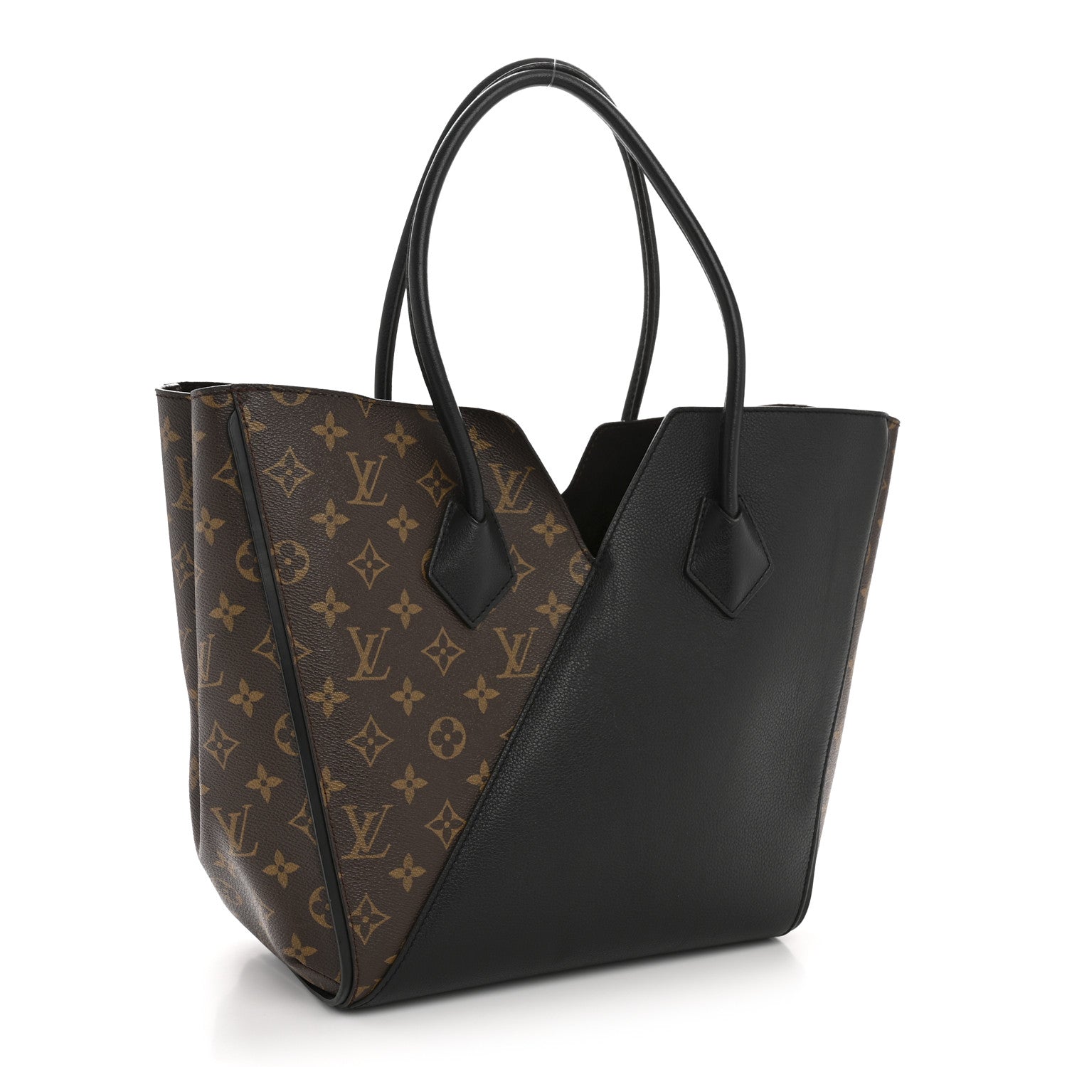 Louis Vuitton Calfskin Monogram Kimono Tote Black 3 of 14