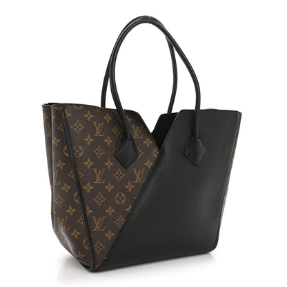 Louis Vuitton Calfskin Monogram Kimono Tote Black 3 of 14