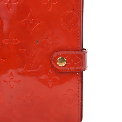 Louis Vuitton Vernis Small Ring Agenda Cover Red 9 of 10