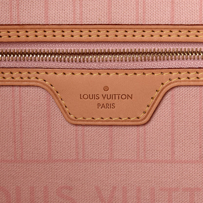Louis Vuitton Damier Azur Neo Neverfull MM Rose Ballerine 6 of 15