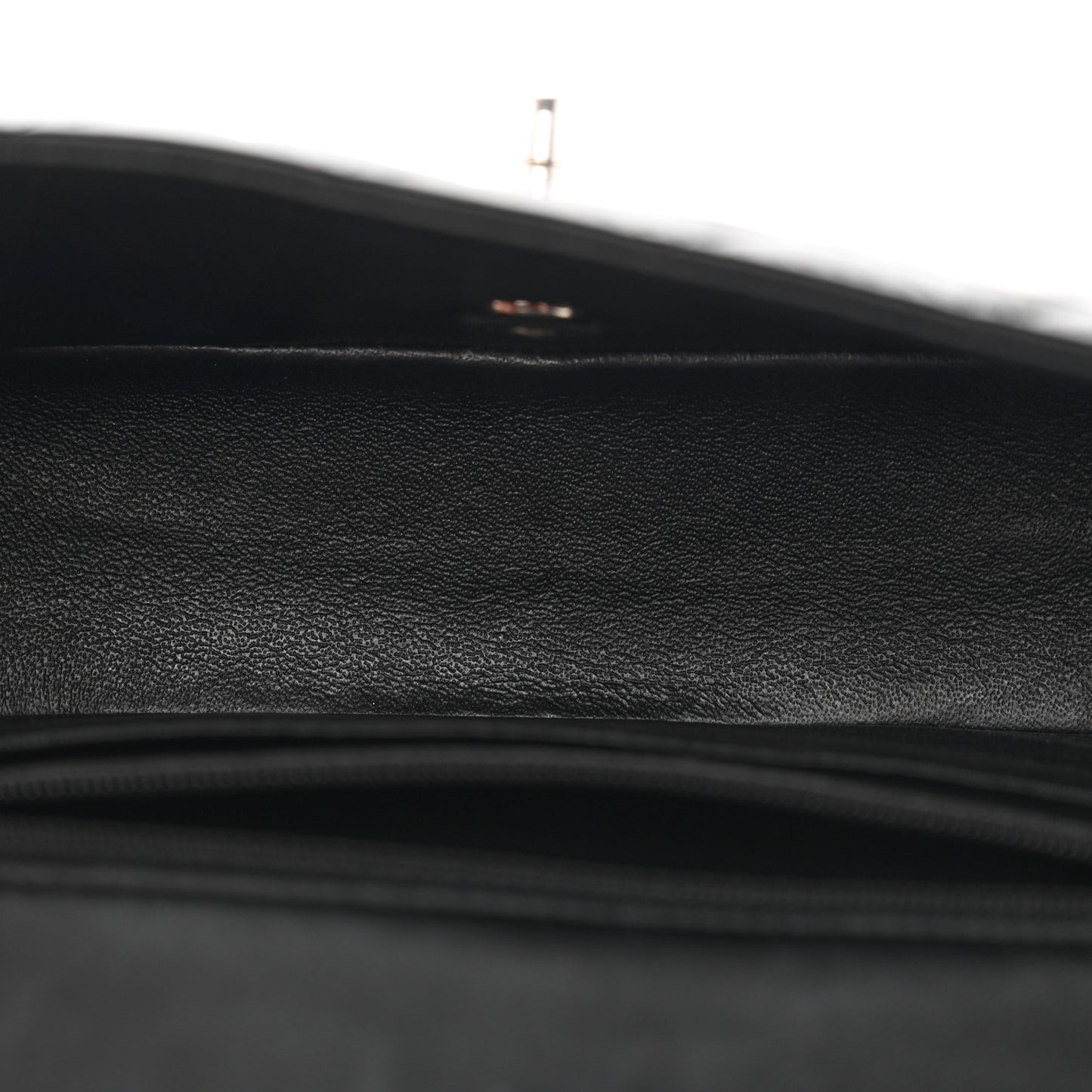 Lambskin Quilted Mini Rectangular Flap Black