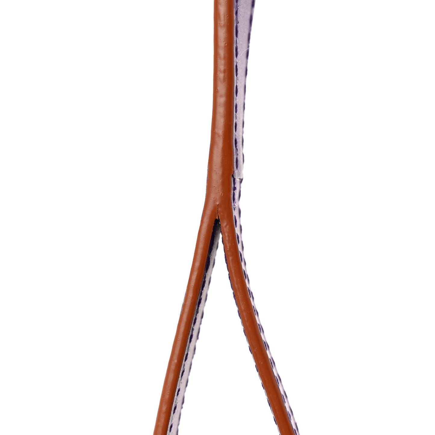 Calfskin Small Balloon Bucket Bag Purple Cognac