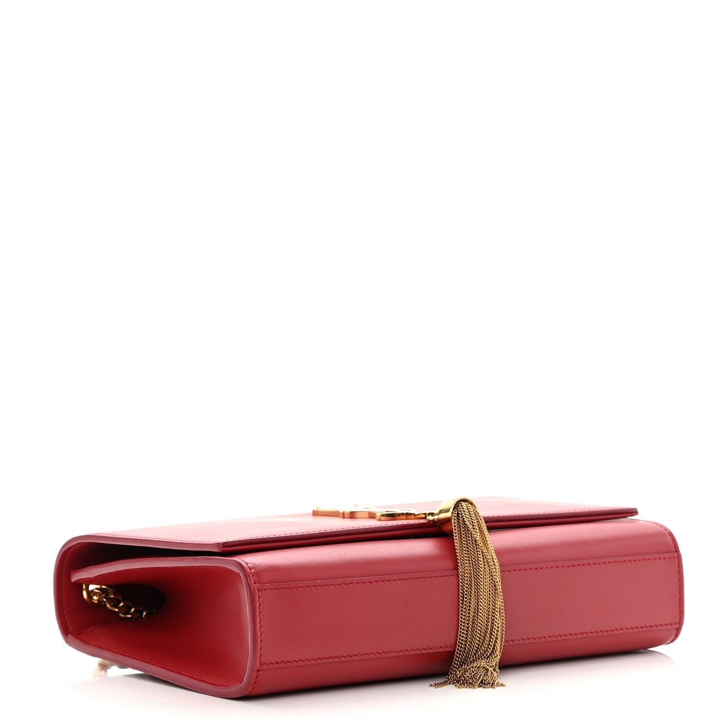 Saint Laurent Smooth Calfskin Medium Classic Monogram Kate Tassel Satchel New Lipstick 4 of 16