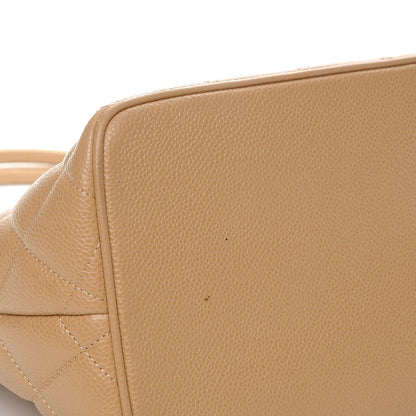 Chanel Caviar Quilted Medallion Tote Beige 11 of 11