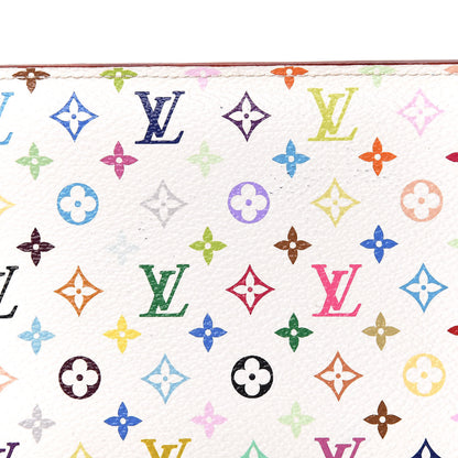 Louis Vuitton Monogram Multicolor Insolite Wallet White Litchi 9 of 10
