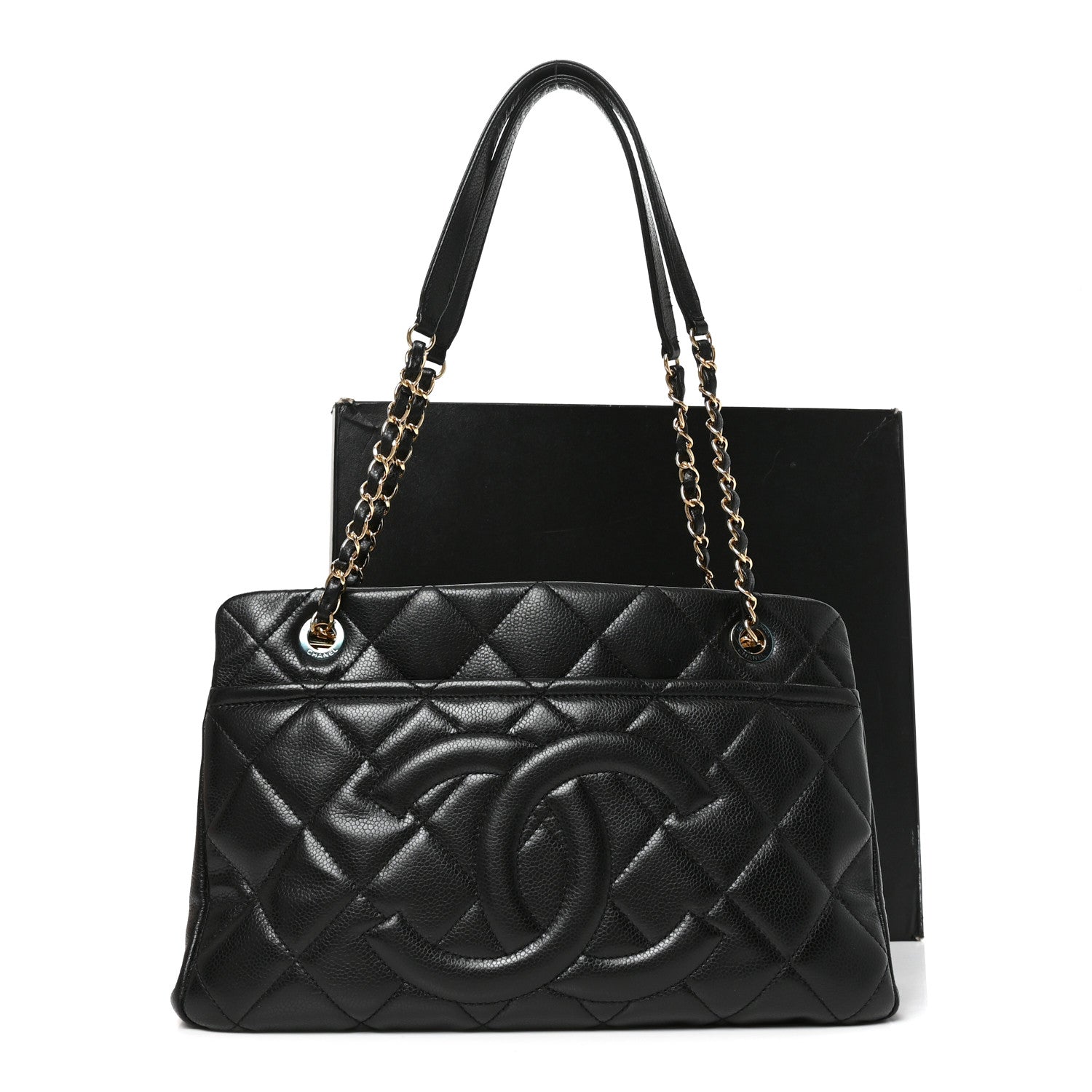 Chanel Caviar Quilted Timeless CC Soft Tote Black 10 of 10