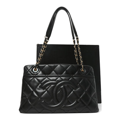 Chanel Caviar Quilted Timeless CC Soft Tote Black 10 of 10