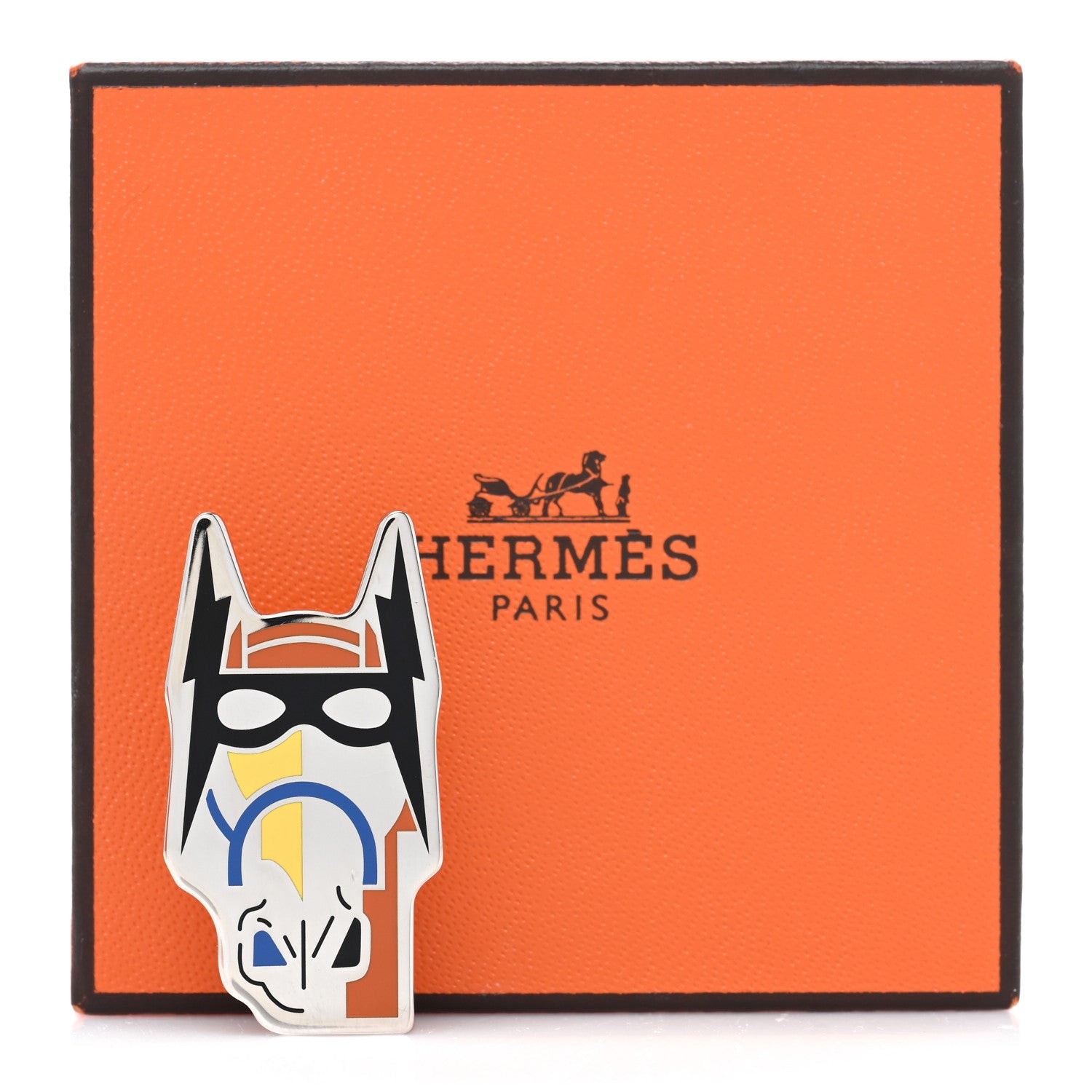 Hermes Palladium Cheval Masque Badge Camaieu De Multicolor 5 of 5