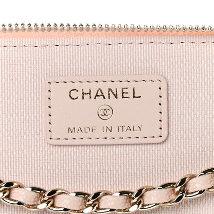 Chanel Caviar Quilted Small Vanity Case With Chain Light Beige 6 of 10