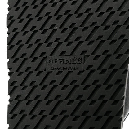 Hermes Nappa Extra Sandals 38.5 Black 8 of 9
