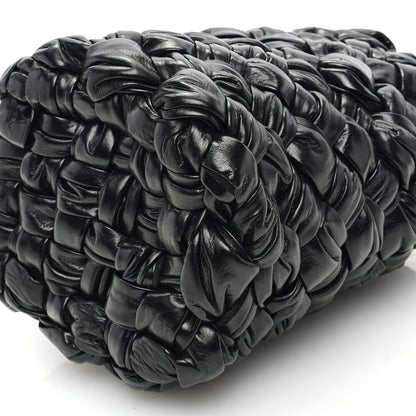Bottega Veneta Calfskin Intrecciato Kalimero Bucket Bag Black 10 of 10