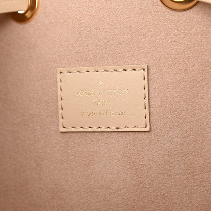 Louis Vuitton Calfskin Monogram Cutout Petit Noe Neutral 6 of 9