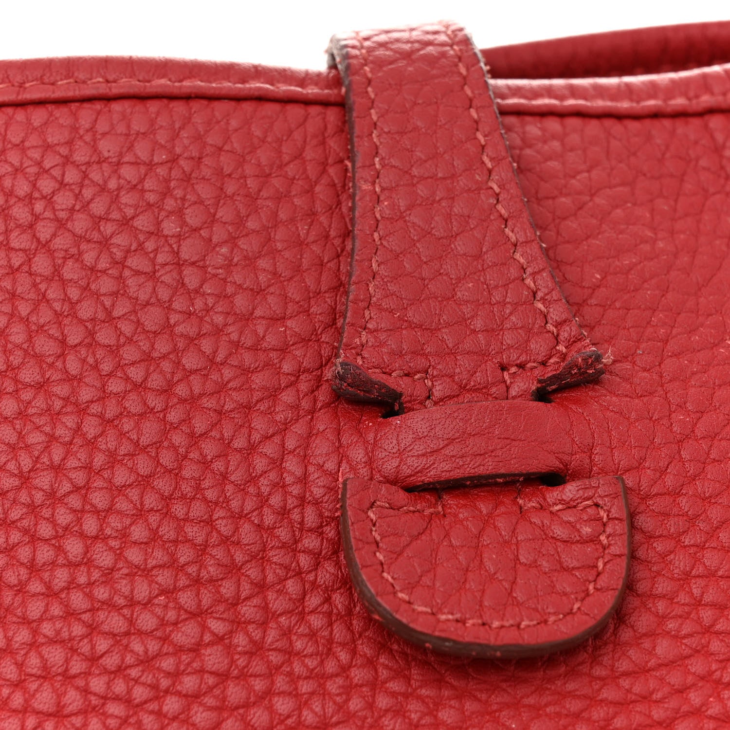 Hermes Taurillon Clemence Evelyne III PM Rubis 17 of 17
