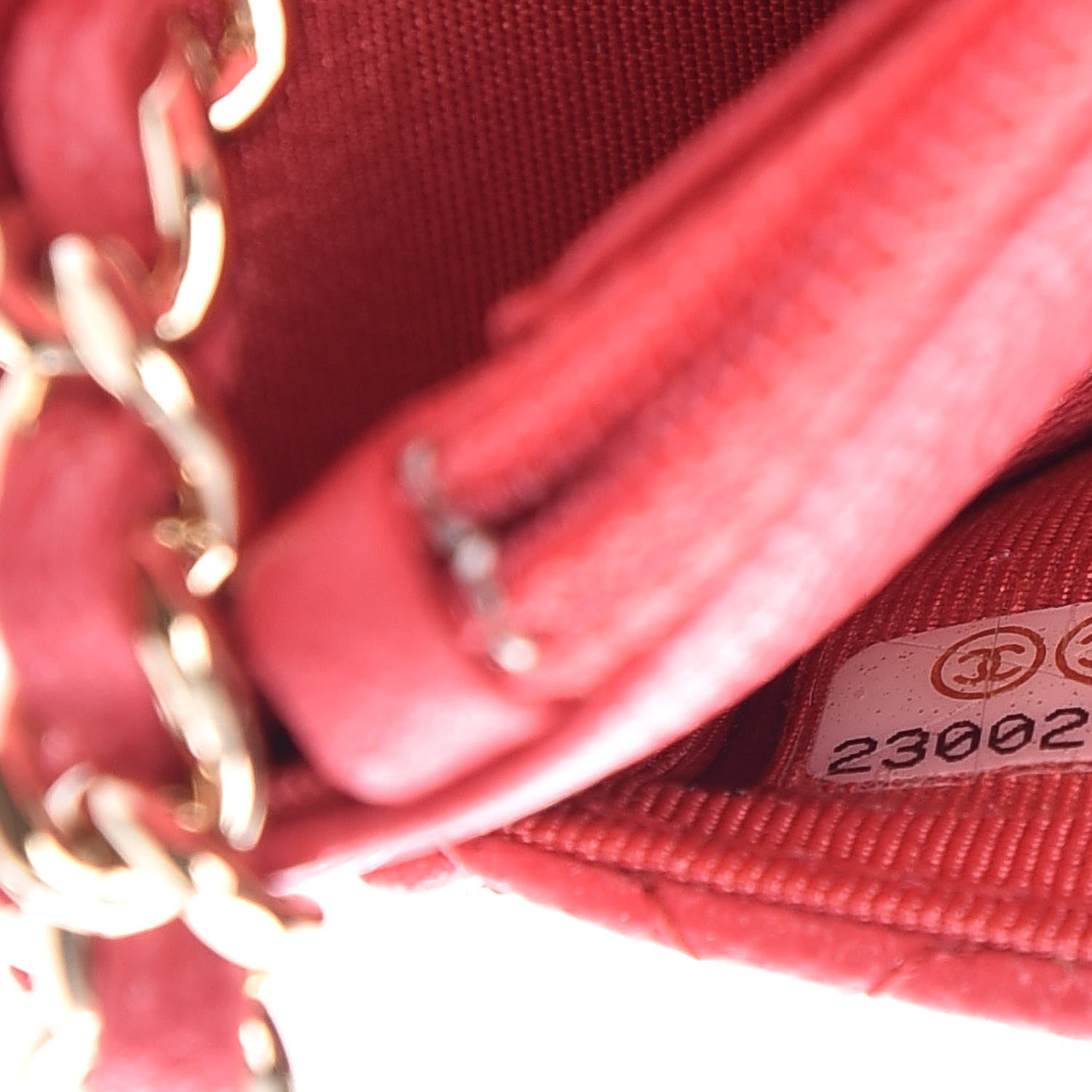 Chanel Caviar Quilted Wallet On Chain WOC Dark Pink 8 of 9
