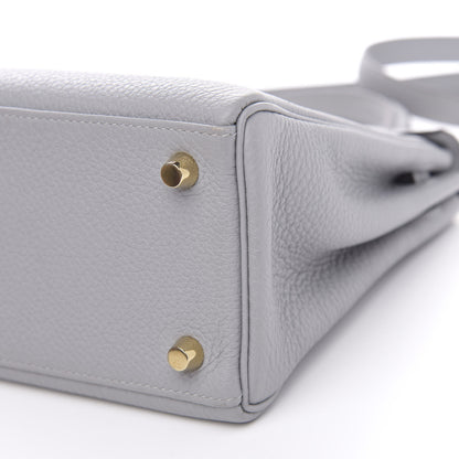 Hermes Taurillon Clemence Kelly Retourne 25 Gris Mouette 10 of 10