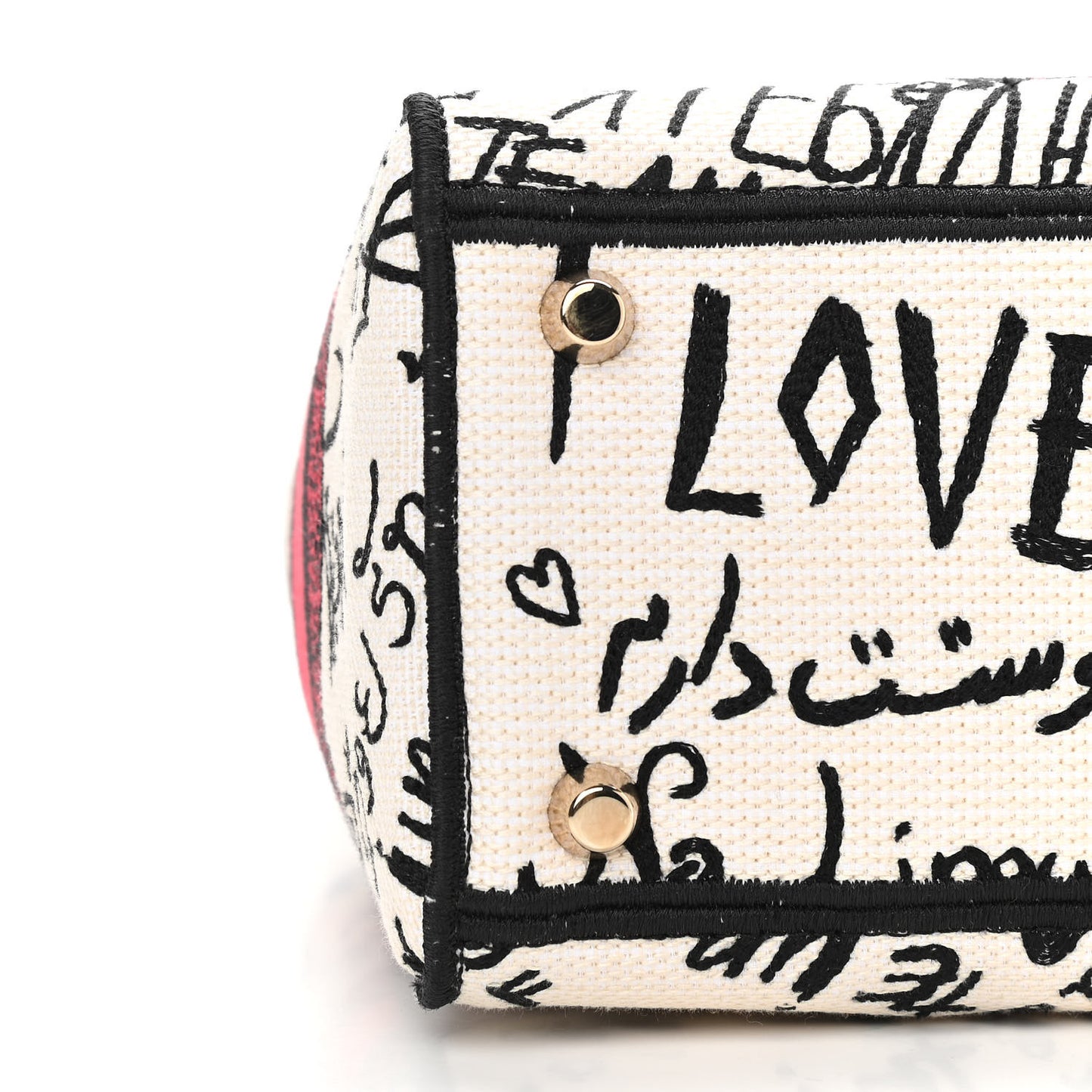 Canvas Medium DiorAmour Graffiti Lady D-Lite Latte
