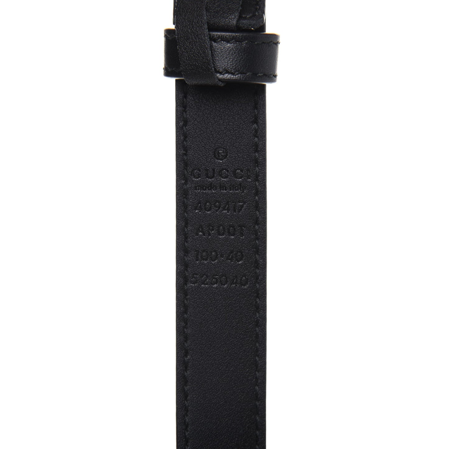 Calfskin Double G 20mm Belt 100 40 Black