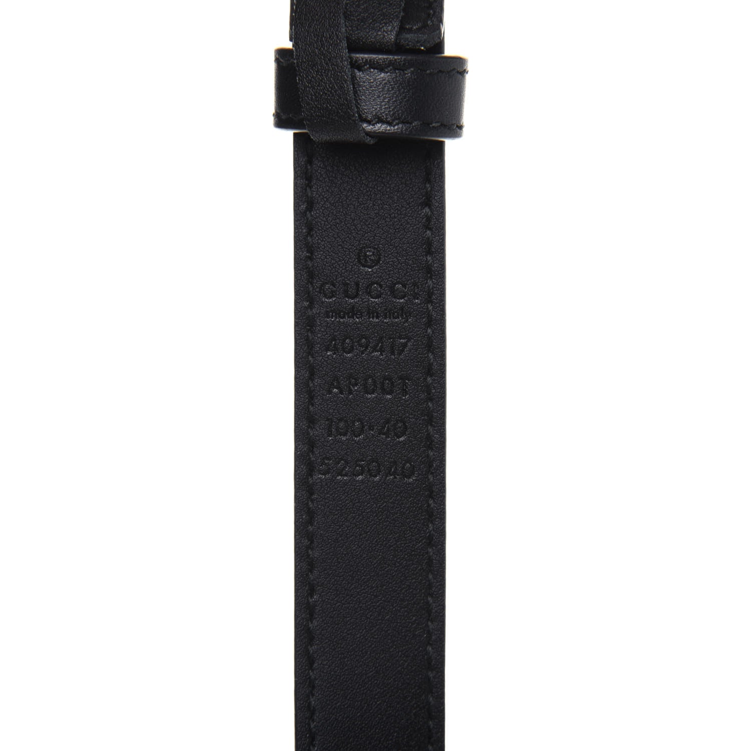 Gucci Calfskin Double G 20mm Belt 100 40 Black 3 of 6
