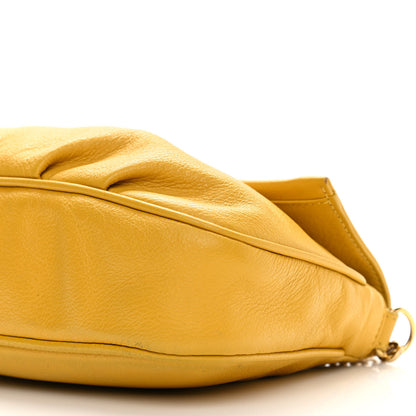 Fendi Vitello Flamingo Fendista Pouchette Crossbody Bag Yellow 10 of 10