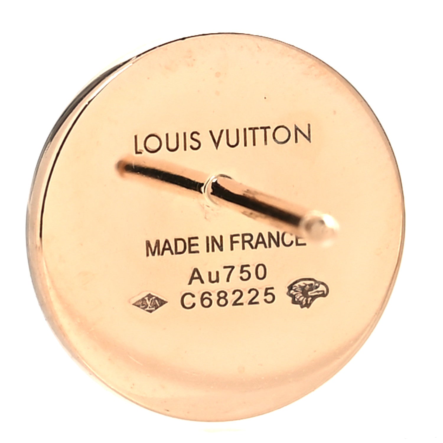 Louis Vuitton 18K Pink Gold Mother of Pearl Color Blossom Star & Sun Stud Earrings 4 of 7