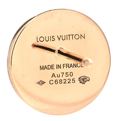 Louis Vuitton 18K Pink Gold Mother of Pearl Color Blossom Star & Sun Stud Earrings 4 of 7